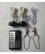 E-Stim Shock Nipple Suction Pump Breast Stimulation With Nipple Clamps Sex Toy - $22.26