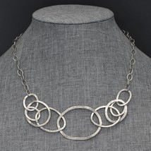 Retired Silpada Sterling POP THE BUBBLY Playful &amp; Powerful Bib Necklace N2450 - £47.89 GBP