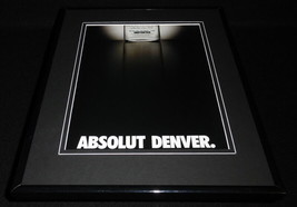 2001 Absolut Denver Vodka Framed 11x14 ORIGINAL Advertisement - $34.64