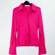 Anne Fontaine Paris Long Sleeve Pink Shirt Size UK 10 - £38.14 GBP