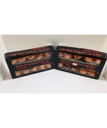 Vintage Halloween Jack O Lantern Pumpkin Light String Blow Mold 2 Sets - $686.26 MXN