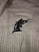 FL Marlin Vintage Reebok Zip-Up Collar Shirt Size M (Wears Small) Embroi... - $26.44