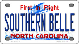 Southern Belle North Carolina Novelty Mini Metal License Plate Tag - £11.73 GBP