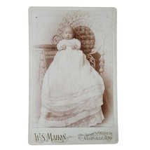 WS Mahon Cabinet Card Photo-Baby Nashville Tennessee No T6998 Roy E Brannon - $14.01