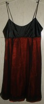 Excellent Vintage Womens Josie Black With Red Lining Babydoll Nightgown Size S - £20.07 GBP