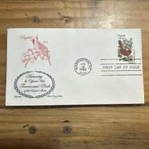 US FDC 1982 State Birds &amp; Flowers #1982 Virginia VA Artmaster Cachet DC ... - $4.95