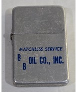 Vintage Matchless Service BB Oil Co Inc Lighter Refillable Untested Made... - $25.80 CAD