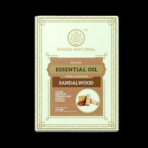 Khadi Natural Sandalwood Pure Essential Oil 15 ml Ayurvedic Skin Face Body Care - £22.88 GBP