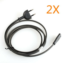 2pcs For Apple Mac Mini 2014 Black  EU plug 2 Prong AC Power Cord Cable wire - £10.27 GBP