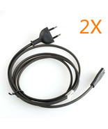 2pcs For Apple Mac Mini 2014 Black  EU plug 2 Prong AC Power Cord Cable ... - $24.19 CAD