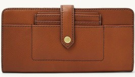 Fossil Myra Tab Clutch Brown Leather Wallet SWL2449210 Purse NWT $88 Retail - £42.04 GBP