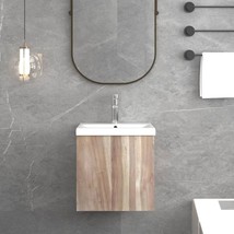  Wall-mounted Bathroom Cabinet Natural wood color Solid Teak Wood - $138.49