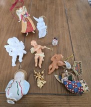 Vintage Lot of 9 Angel Ornaments - $9.89