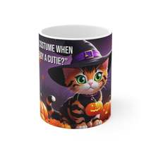Cat Breeds Cartoon Characters in Halloween - Bengal Breed - Ceramic Mug ... - £14.10 GBP
