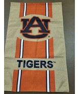 University Of Auburn Tigers Logo Burlap House Flag NCAA 28&quot; X 44&quot;  - €12,52 EUR