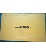 Vintage Konica Hexanon Camera Manual - $4.99