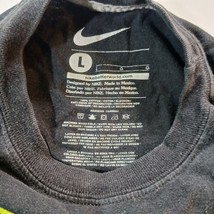 Nike Football  Youth Boy's Short Sleeve Cotton Black T-Shirt Size Large (L) image 3