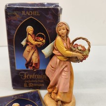 Vintage 1993 Italy Fontanini Rachel #147 With Fruit Basket 5&quot; inches Figurine - £11.33 GBP