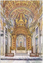 United Kingdom UK Postcard London St Paul&#39;s Cathedral High Altar - £2.32 GBP