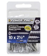 Hillman 42498 Power Pro Premium Stainless Steel Wood Screw #10 x 2-1/2&quot;,... - $52.55 CAD