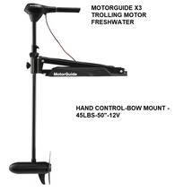 MOTORGUIDE X3 TROLLING MOTOR - FRESHWATER - HAND CONTROL-BOW MOUNT - 45L... - $429.00