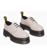 Dcc Dr. Martens AUDRICK Soft Wair Taupe Platform Leather Ox Shoes Wm&#39;s 8... - $191.46 CAD
