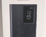 Samsung Smart Clear View Cover for Galaxy S22 Ultra - Black - New - $19.34