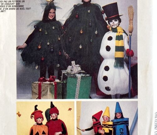 Primary image for Halloween Christmas Costumes McCall's Vintage Sewing 2617 1986 Pumpkin C50