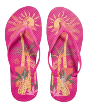 Old Navy Pink Cheetah Leopard Flip Flops Size 7 Thong Sandals Beach Summ... - $163.80 MXN