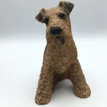 Castagna Original Airedale Terrier Dog Figurine Sculpture Italy 1988 5.5&quot; Tall - £34.39 GBP