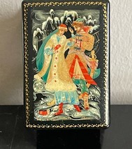 Collectible Russian Lacquer Box Signed by Artist - £19.46 GBP