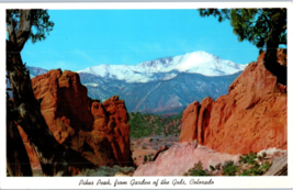 Pikes Peak from Garden of the Gods 1962 Colorado Postcard - £5.41 GBP