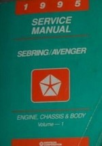 1995 Chrysler Sebring Dodge Avenger Negozio Riparazione Servizio Manuale Motore - $9.11