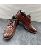 Trask Oxford Men 11 M Derby Shoes Brown Leather Lace Up Cap toe Dress Work - €32,12 EUR