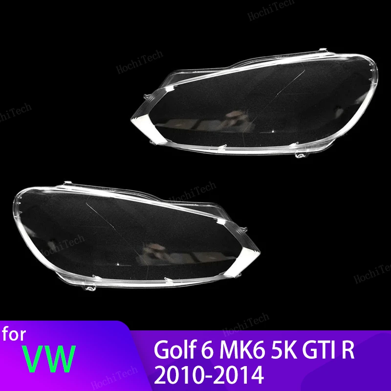 Car Front Headlight Lens Covers For Volkswagen VW Golf 6 MK6 GTI R 2010-2014 - £19.28 GBP+