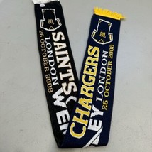 New Orleans Saints Vs Chargers Scarf Knit Winter - Double Sided 2008 Lon... - £19.46 GBP