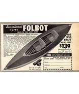 1951 Print Ad Folbot Boats Folds in Two Light Bags Long Island City,NY - £7.02 GBP