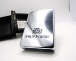 Philip Morris Tobacco Cigarette Engraved Zippo 1988 MIB Rare - £118.66 GBP