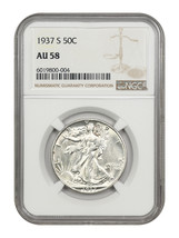 1937-S 50C Ngc AU58 - £142.47 GBP