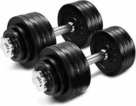 Yes4All Adjustable Dumbbells 40, 50, 52.5, 60, 105 to 200 lbs with Conne... - £294.90 GBP