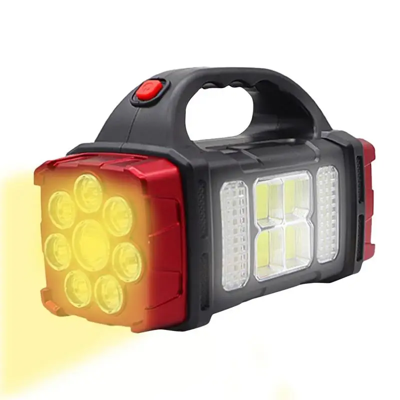 Super Bright Solar LED Camping Flashlight Work Lights USB Rechargeable Handheld - £17.65 GBP+