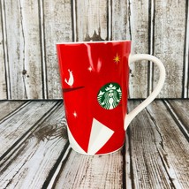 Starbucks 2012 Christmas Mug Partridge In A Pear Tree 12 Oz Coffee Tee Cup Red  - £15.79 GBP