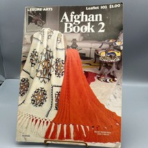 Vintage Knit and Crochet Patterns and Instructions, Afghan Book 2, Leisure Arts - £13.92 GBP