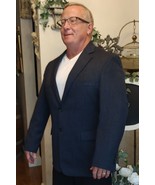 Stafford Essentials Navy Blue Suit 42R Wool 2 Button - $39.99