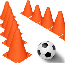 12Pcs 7 inch Plastic Training Cones Durable Traffic Cone Play Field Marker Cone - £12.74 GBP