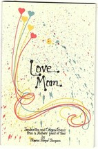 Heartstrings Love Mom Handwritten and Original Poems from Mothers Point of View - £7.00 GBP