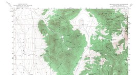 Bellevue Peak Quadrangle, Nevada 1956 Topo Map USGS 15 Minute Topographic - £17.57 GBP