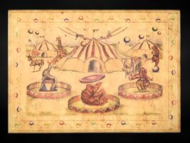 Vtg Resin Dresser or Counter Top Protector Juego del circo (Circus Game)... - €63,92 EUR