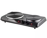 ELECTRIC COUNTERTOP DOUBLE BURNER Cooktop Hot Plate Stove 1700W Cooker Temp - €26,11 EUR