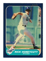 1986 Fleer #132 Rick Honeycutt Los Angeles Dodgers - £3.14 GBP